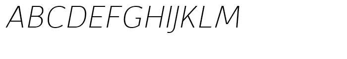 Depot New Thin Italic Font UPPERCASE