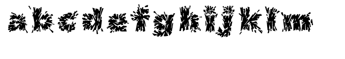 Destroya Regular Font LOWERCASE