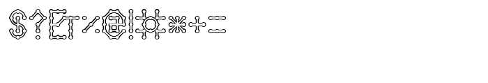 Detector Outline Font OTHER CHARS