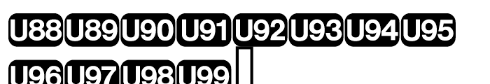 Deutsche Bahn AG Pi Five Font LOWERCASE