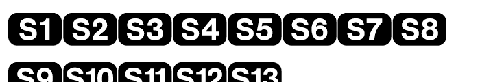 Deutsche Bahn AG Pi One Font UPPERCASE