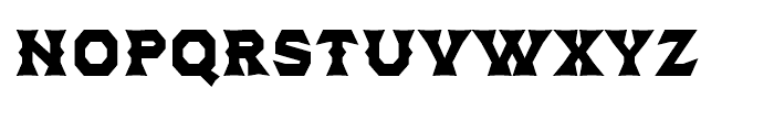 Dever Wedge Bold Font LOWERCASE