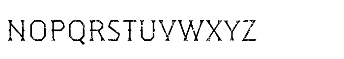 Dever Wedge Rough Light Font LOWERCASE