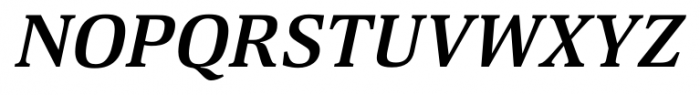 Deca Serif Bold Italic Font UPPERCASE