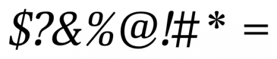 Deca Serif Italic Font OTHER CHARS