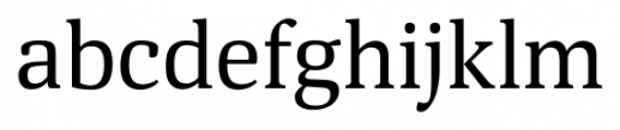 Deca Serif Regular Font LOWERCASE