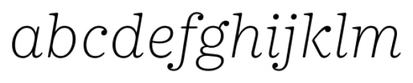 Deccan Light Italic Font LOWERCASE