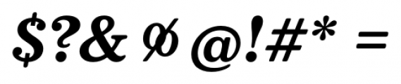 Deccan Semi Bold Italic Font OTHER CHARS