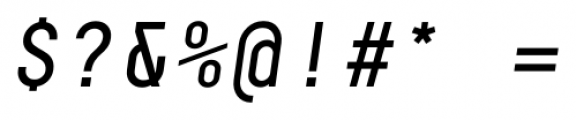 Decima Mono Italic Font OTHER CHARS