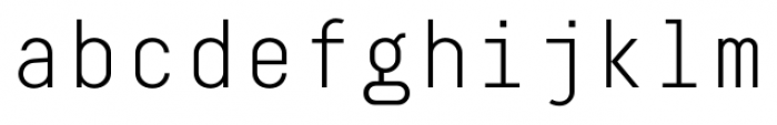 Decima Mono Light Font LOWERCASE