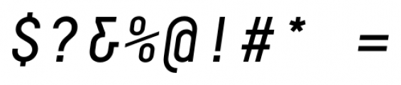 Decima Mono X Italic Font OTHER CHARS