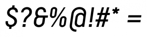 Decima Pro A Oblique Font OTHER CHARS
