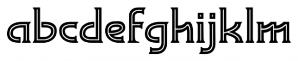 Deco Metro Regular Font LOWERCASE