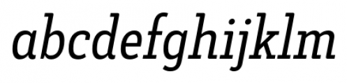 Decour Condensed Italic Font LOWERCASE