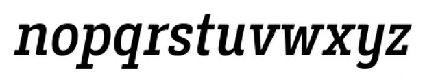 Decour Condensed Semi Bold Italic Font LOWERCASE