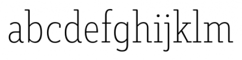Decour Condensed Thin Font LOWERCASE