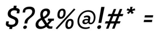 Decour Semi Bold Italic Font OTHER CHARS