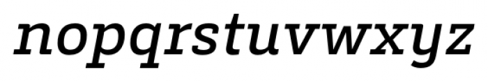 Decour Semi Bold Italic Font LOWERCASE