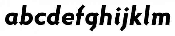 DeeDee Heavy Italic Font LOWERCASE