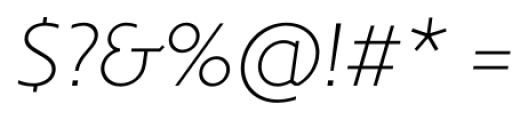 DeeDee Thin Italic Font OTHER CHARS
