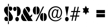 Deko Black Condensed Serial Regular Font OTHER CHARS