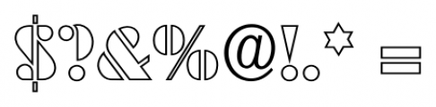 Deko Black Open Serial Regular Font OTHER CHARS