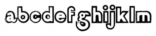 DelamotteLargeRelief Regular Font LOWERCASE