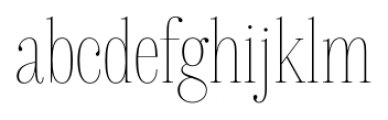 Delgado Extra-condensed Thin Font LOWERCASE