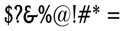 Della Robbia Bold Condensed Font OTHER CHARS