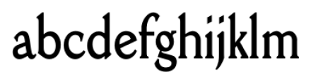 Della Robbia Bold Condensed Font LOWERCASE
