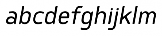 Delm SemiLight Italic Font LOWERCASE