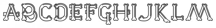 Dem Bones Regular Font UPPERCASE