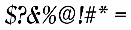 Denver Serial Medium Italic Font OTHER CHARS
