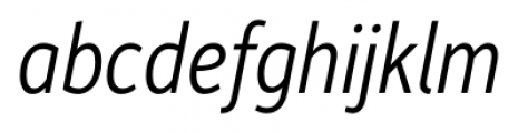 Depot New Condensed Light Italic Font LOWERCASE