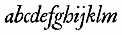 Derham Regular Font LOWERCASE