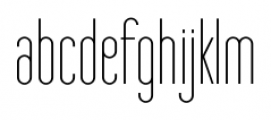 Designer RD Ultra Light Font LOWERCASE