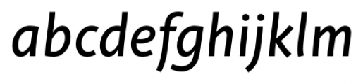 Deva Ideal Regular Italic Font LOWERCASE