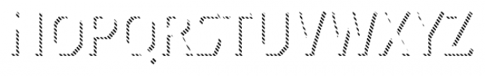 Dever Serif Line Regular Font UPPERCASE