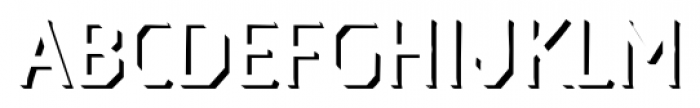 Dever Serif Shadow Light Font LOWERCASE
