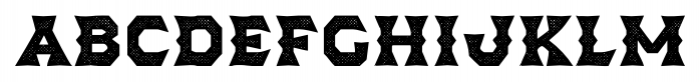 Dever Wedge Halftone Bold Font LOWERCASE