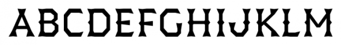 Dever Wedge Regular Font LOWERCASE