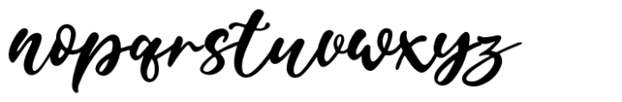 De Hyang Script Font LOWERCASE