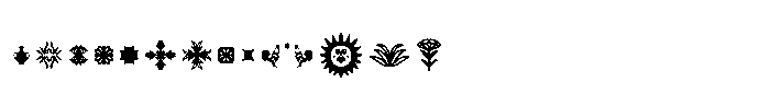 De Martega DE MARTEGA Icon Font UPPERCASE