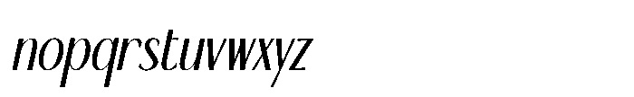 De Martega DE MARTEGA Italic Font LOWERCASE
