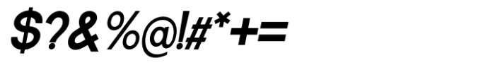 De Monte Bold Italic Font OTHER CHARS