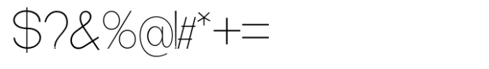 De Monte Extra Light Font OTHER CHARS
