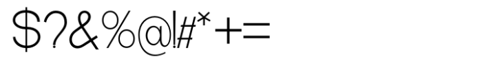 De Monte Light Font OTHER CHARS