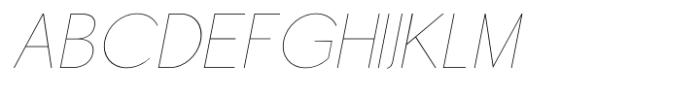 De Monte Thin Italic Font UPPERCASE