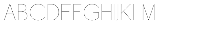 De Monte Thin Font UPPERCASE