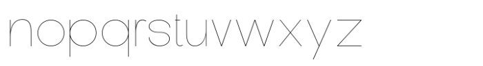 De Monte Thin Font LOWERCASE